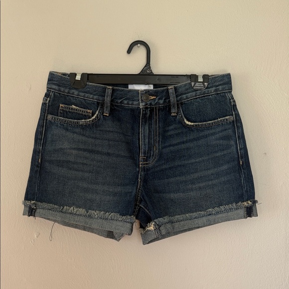 Current/Elliott Pants - NWOT Current/Elliott Dark Wash Cuffed Denim Shorts 27